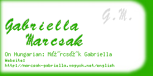 gabriella marcsak business card